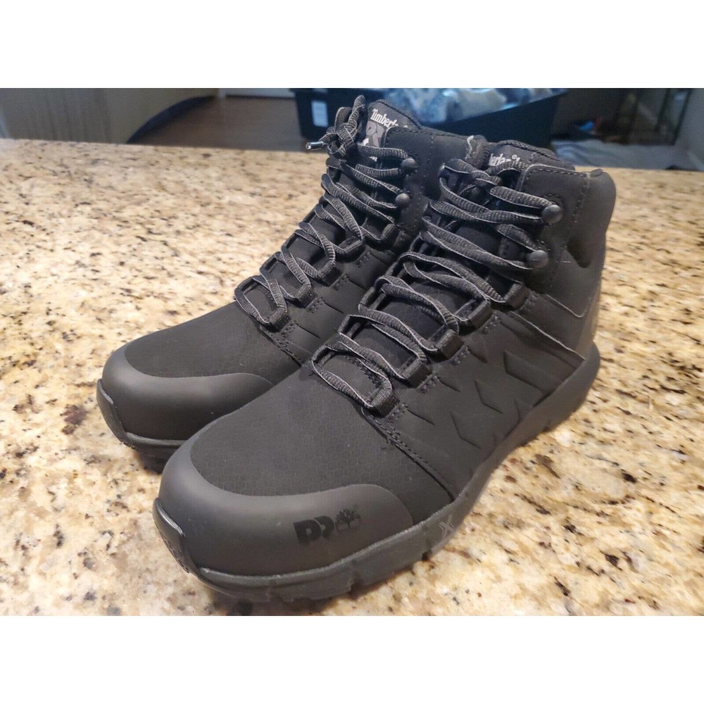 TIMBERLAND PRO Radius Composite Toe Work Sneaker Men Size 9.0 Black